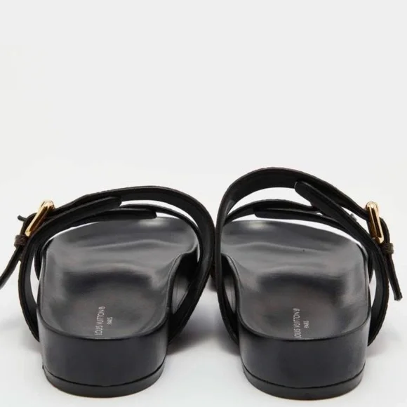 Louis Vuitton Dark Brown Monogram Slides - Picture 8 of 8